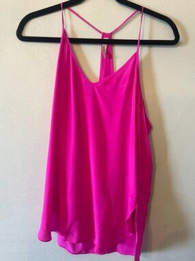 Hot Pink Satin Cami Top